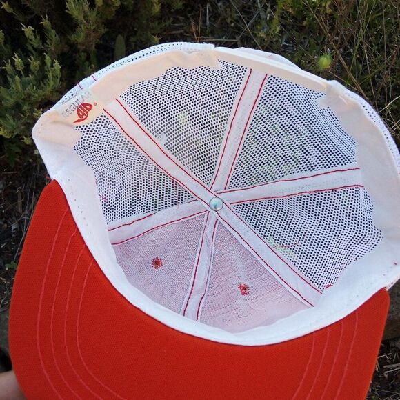 Deadstock Vintage AJD Blank Two Tone Snap Trucker Hat - Picture 5 of 6